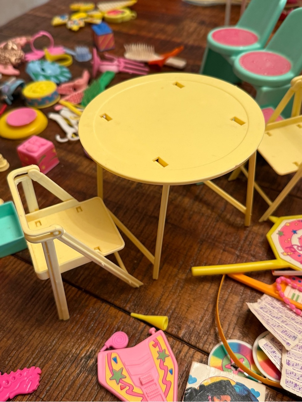 Vintage Barbie Accessories Lot Furniture Music Rockers Chairs Masks 1980s 1990s - Picture 5 of 15